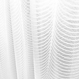 Reef Ripple Shimmering Brilliant White Sheer Curtain 4