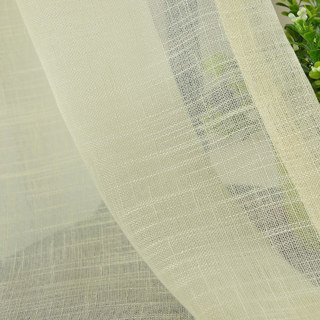 A Touch of Sunshine Lemon Yellow Semi Heavy Net Curtain 8