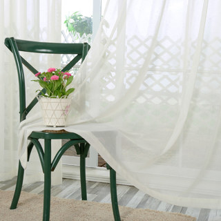 Notting Hill White Luxury Sheer Curtain 5