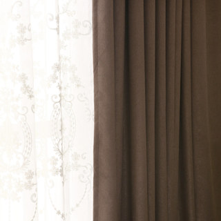 Subtle Spring Chocolate Colour Curtain 2