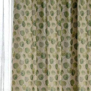 The Eucalyptus Moment Green Leaf Curtain