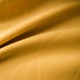 Rippled Waves Superthick Lemon Yellow Blackout Curtain 13