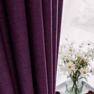 Pine Valley Purple Plum Blackout Curtain 1