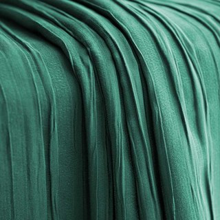 The Crush Dark Green Crushed Striped Blackout Curtain 6