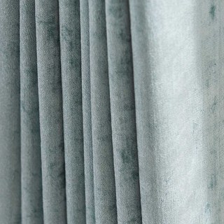 Luxury Duck Egg Sage Green Chenille Curtain 2