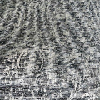 De Luxe Jacquard Pewter Grey Damask Curtain 6