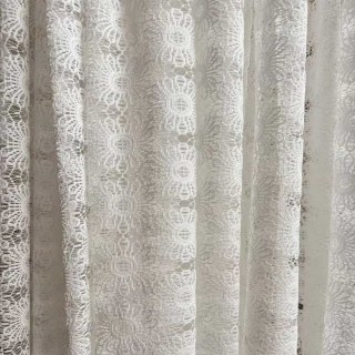 Sunflower Jacquard Ivory White Lace Net Curtain 3