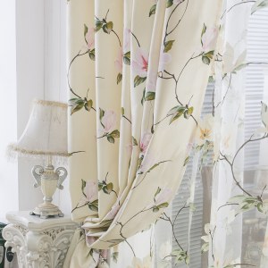 Morning Flower Boutique Cream Curtain 5