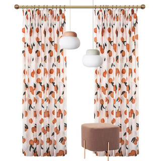 The Happiest Colour Orange Voile Curtain 7