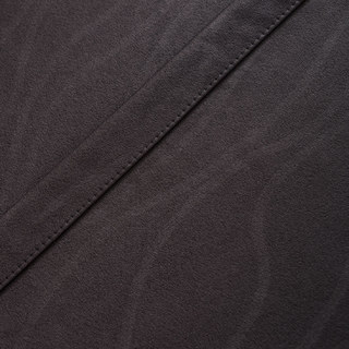 Rippled Waves Superthick Dark Grey 100% Blackout Curtain 14