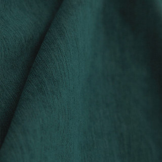 Exquisite Matte Luxury Teal Chenille Curtain