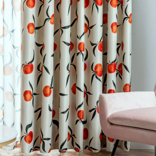 The Happiest Colour Orange Blackout Curtain 4