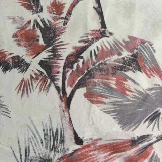 Sunset Palms Multicolour Velvet Tropical Floral Curtains 5