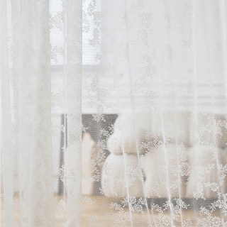 Lace Curtain Posey Ivory White Net Curtains