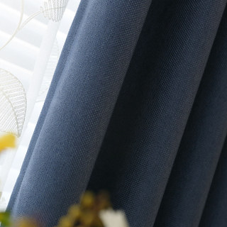 Subtle Spring Neptune Dark Navy Blue Curtain 6