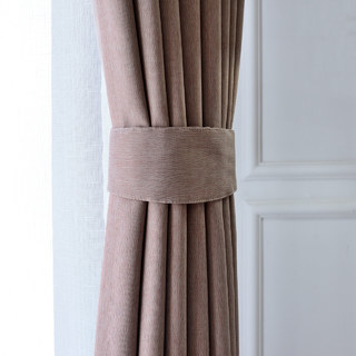 Blackout Zigzag Twill Mocha Colour Curtain 5