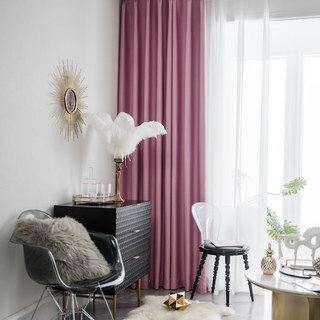 Superthick Blush Pink Blackout Curtain 3