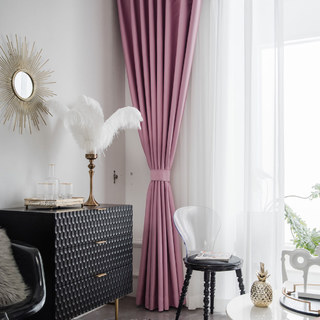 Superthick Blush Pink Blackout Curtain 10