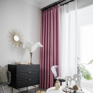 Superthick Blush Pink Blackout Curtain 6