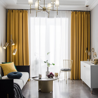 Superthick Lemon Yellow Blackout Curtain