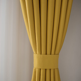 Superthick Lemon Yellow Blackout Curtain 14