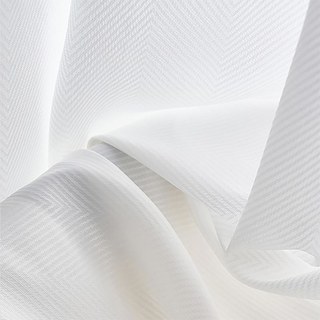 Sunnyvale Herringbone White Sheer Curtain 4