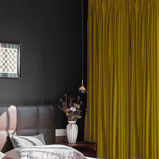 Fine Mustard Yellow Gold Velvet Curtains 3