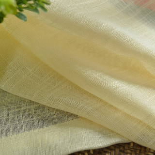 A Touch of Sunshine Lemon Yellow Heavy Semi Sheer Curtain 9