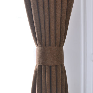 Sleek City Brown Blackout Curtain Drapes 4