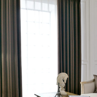 Sleek City Chocolate Blackout Curtain Drapes