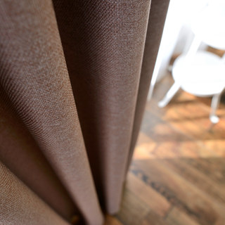 Sleek City Mocha Blackout Curtain Drapes 5