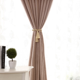 Subtle Spring Mocha Curtain 4