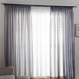 Smarties Gray Soft Sheer Curtain 1