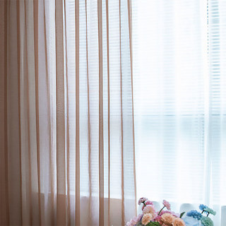 Luxe Coffee Brown Sheer Curtain 3