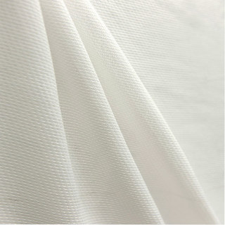 Mermaid Fishnet Textured Heavy White Semi Sheer Curtain