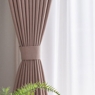 Herringbone Blush Pink 100% Blackout Curtain Drapes 6