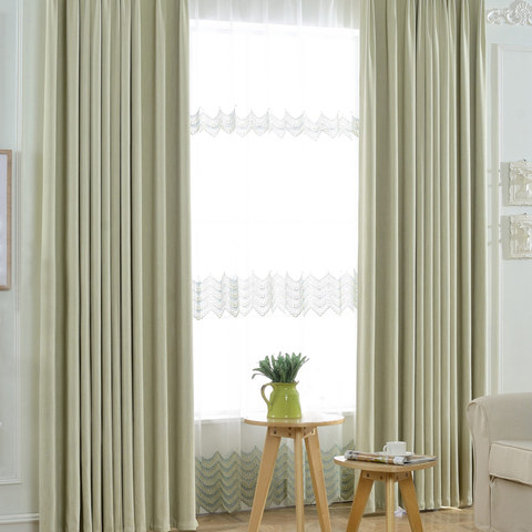 Cozy Cotton Sage Green Blackout Curtain