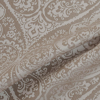 New Classics Luxury Damask Jacquard Silky Cream Champagne Gold Curtains 5