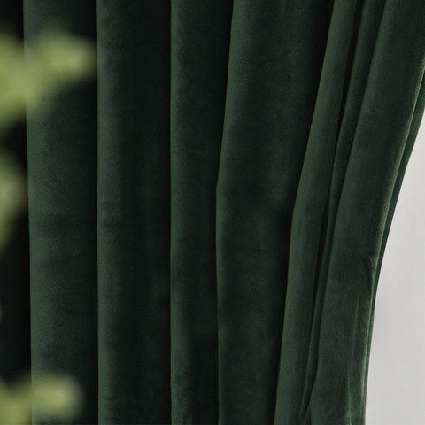 Green Velvet Curtains