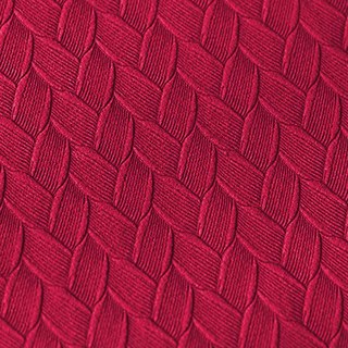 Scandinavian Basketweave Rose Red Embossed Velvet Blackout Curtains