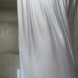 Satiny Touch Ash Gray Sheer Curtain 2