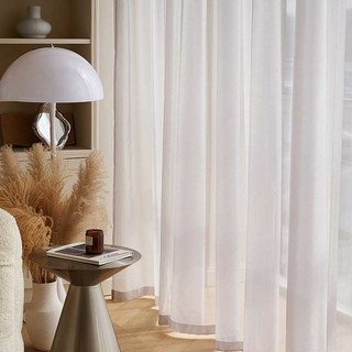 Sand Dune Textured Shimmering Light Gray Sheer Curtain 2