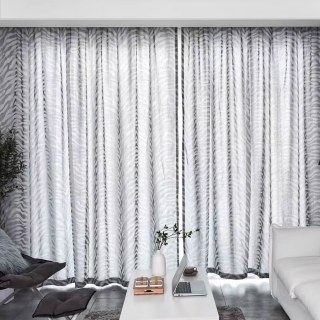 Zebra Black and White Animal Print Sheer Curtains 3