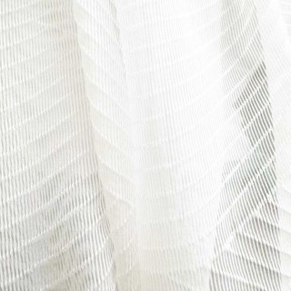 Tide Luxury Wave Patterned White Sheer Curtain 2